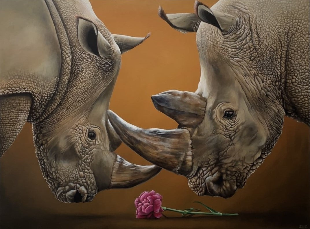 BE MY VALENTINE - Original Acrylbild