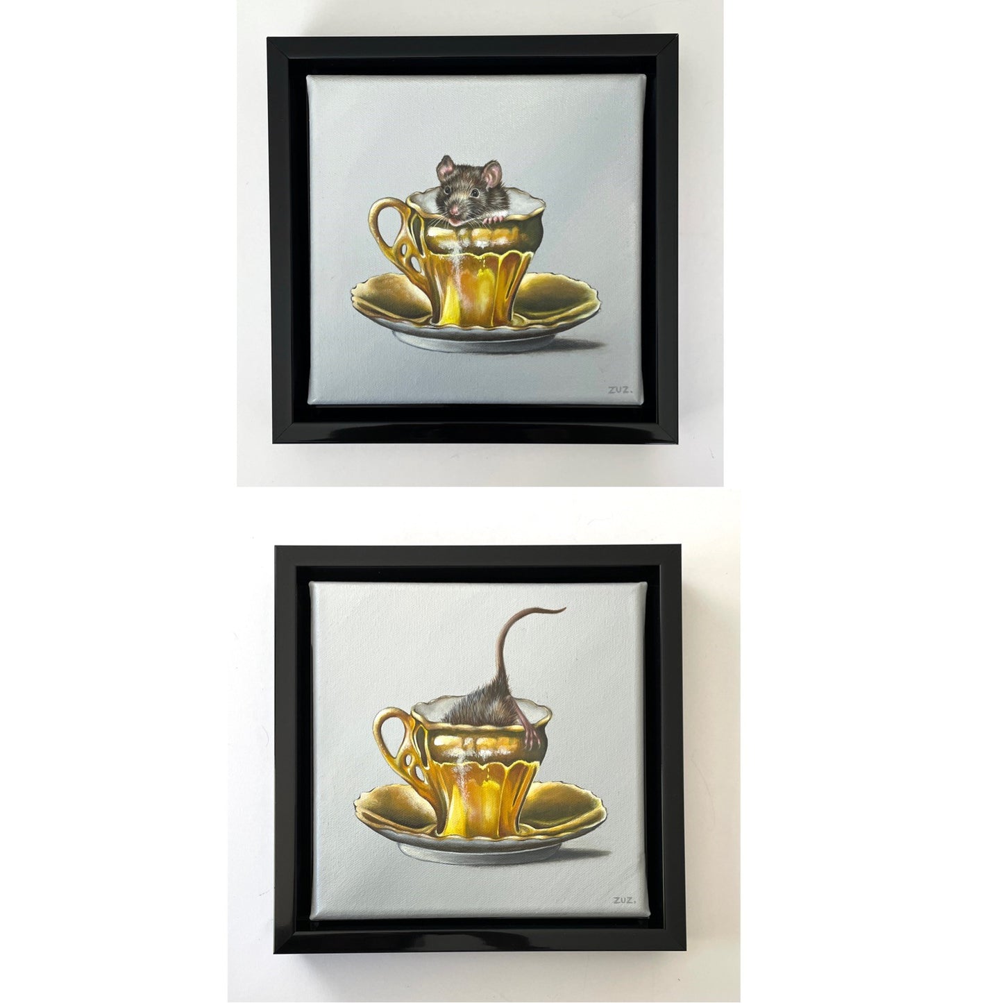 Espresso Doppio - Original Acrylbilder (2-er Set)