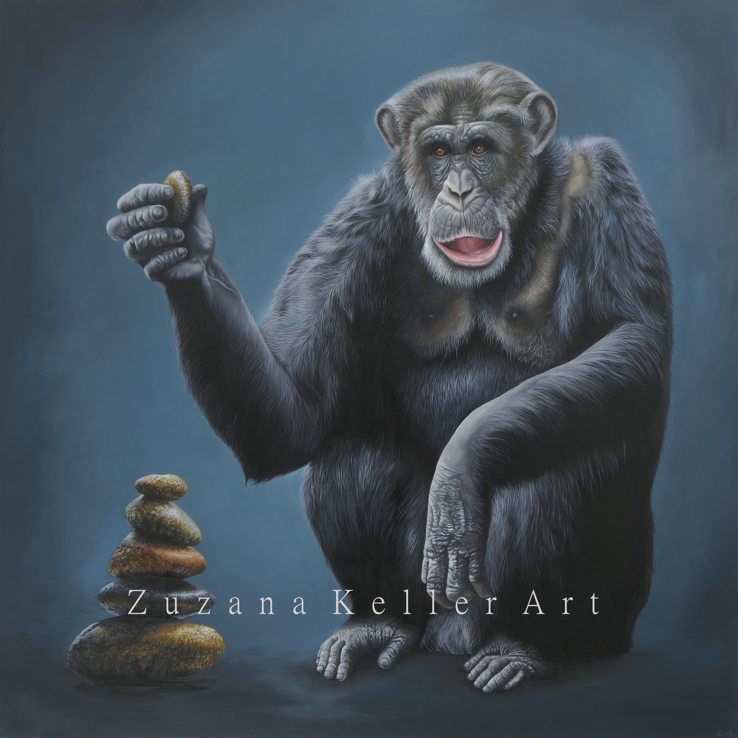 DER KÜNSTLER - Original Acrylbild