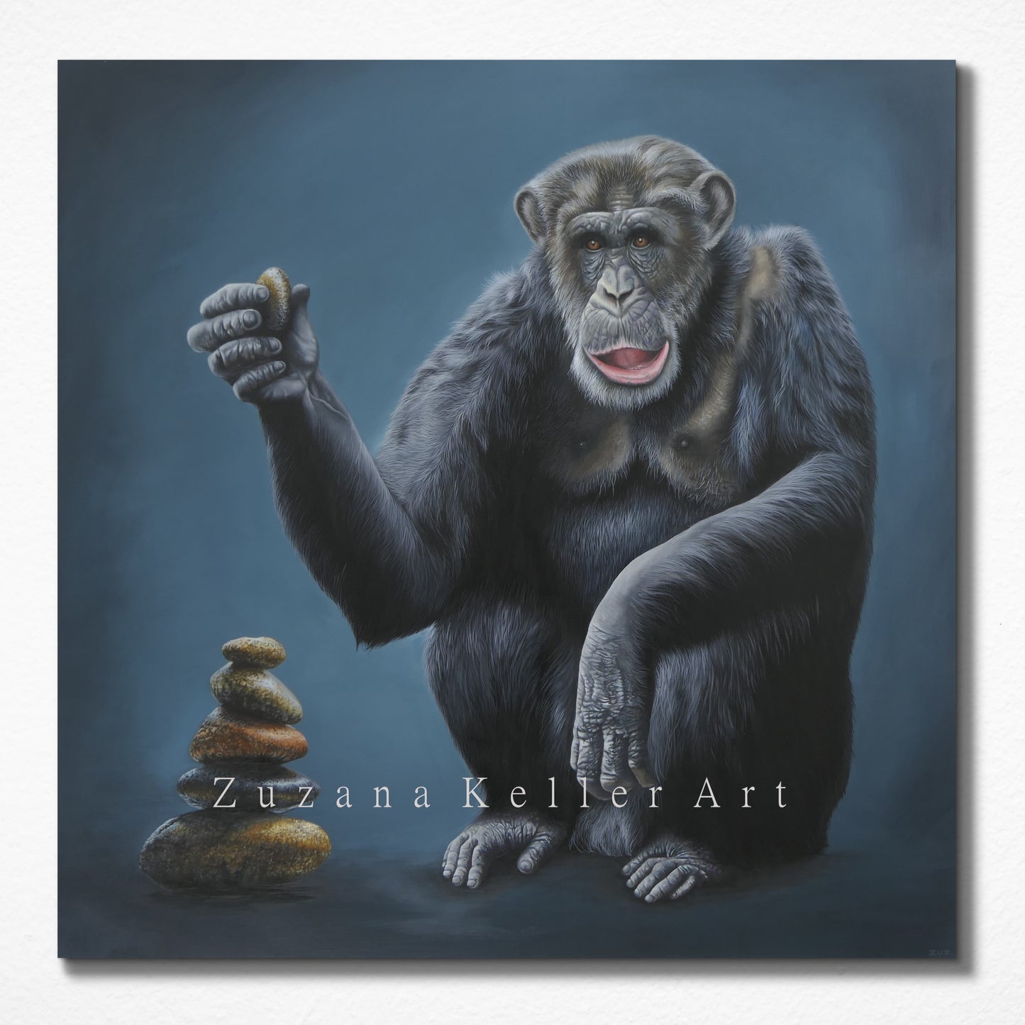 DER KÜNSTLER - Original Acrylbild