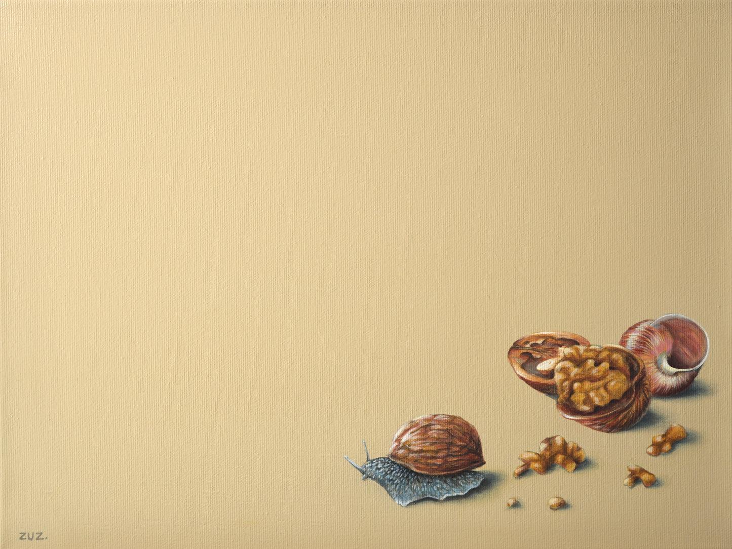 NUSSIG - Original Acrylbild