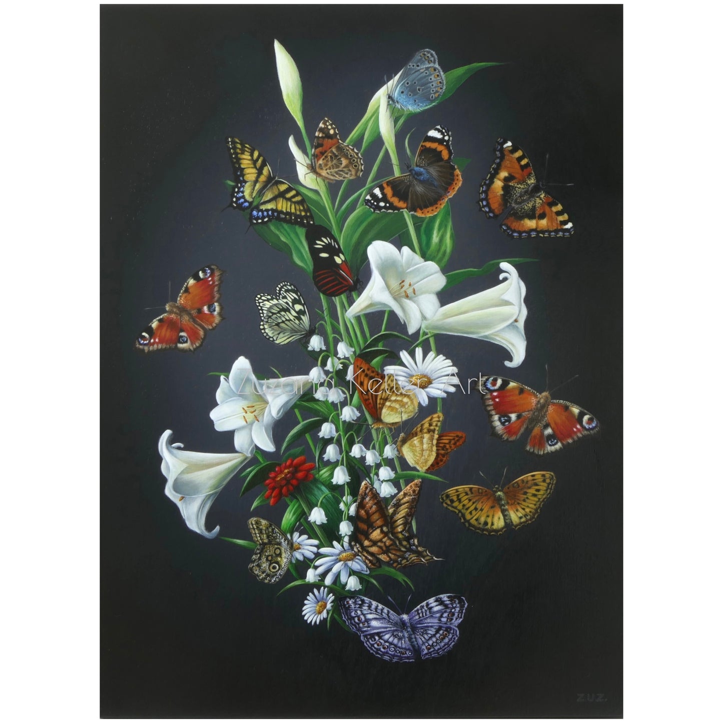 Butterfly Study - Original Acrylbild