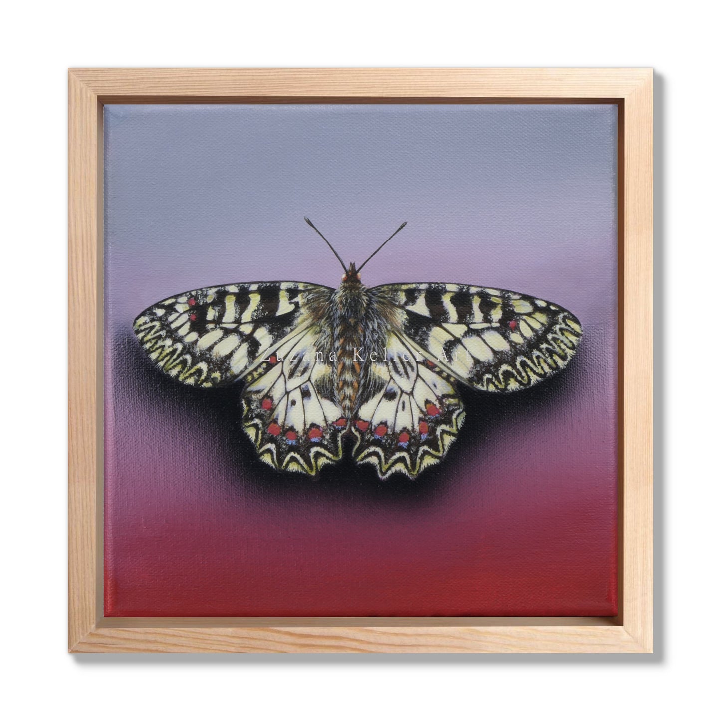 Schmetterling Strawberry Cupcake - Original Acrylbild