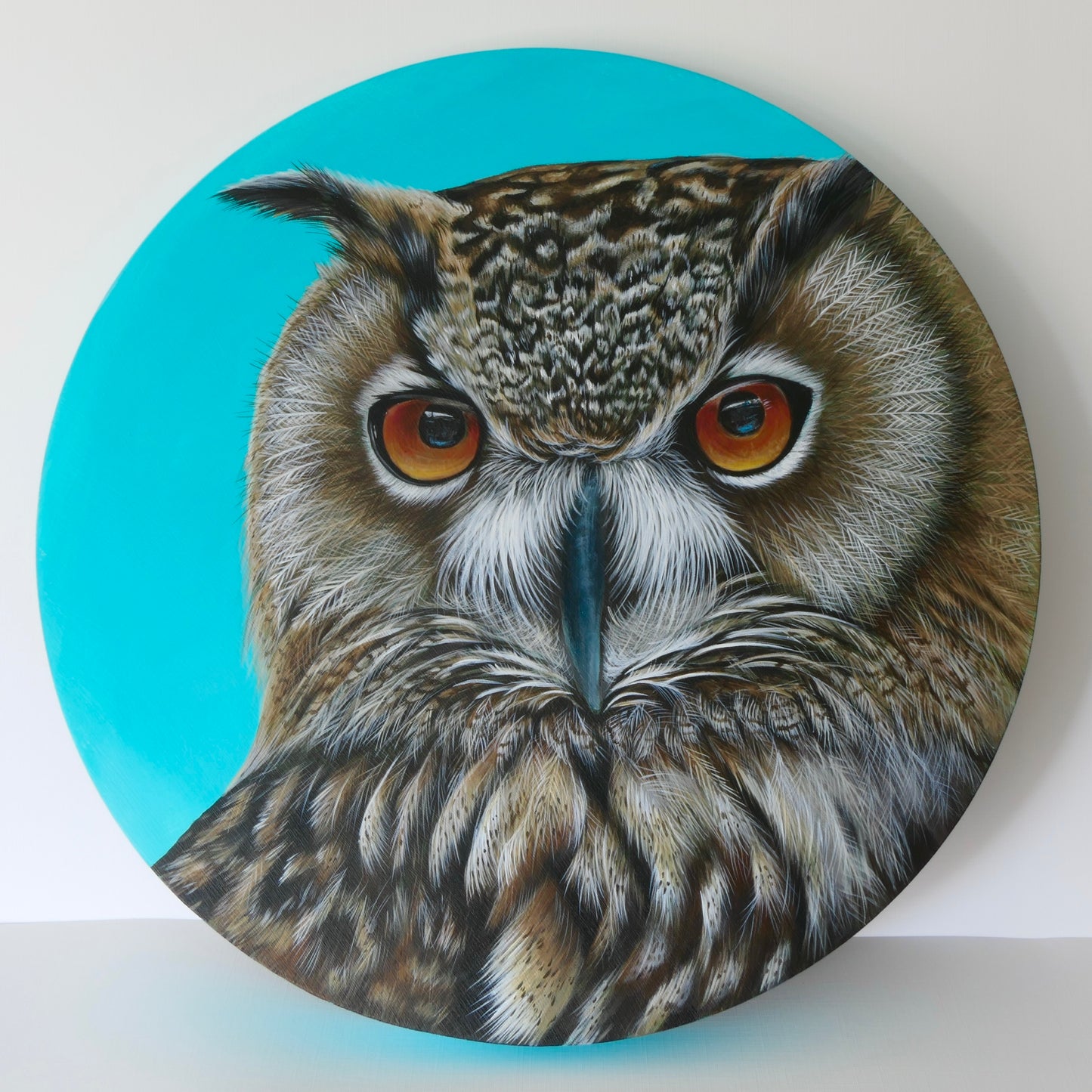 Uhu - Original Acrylbild