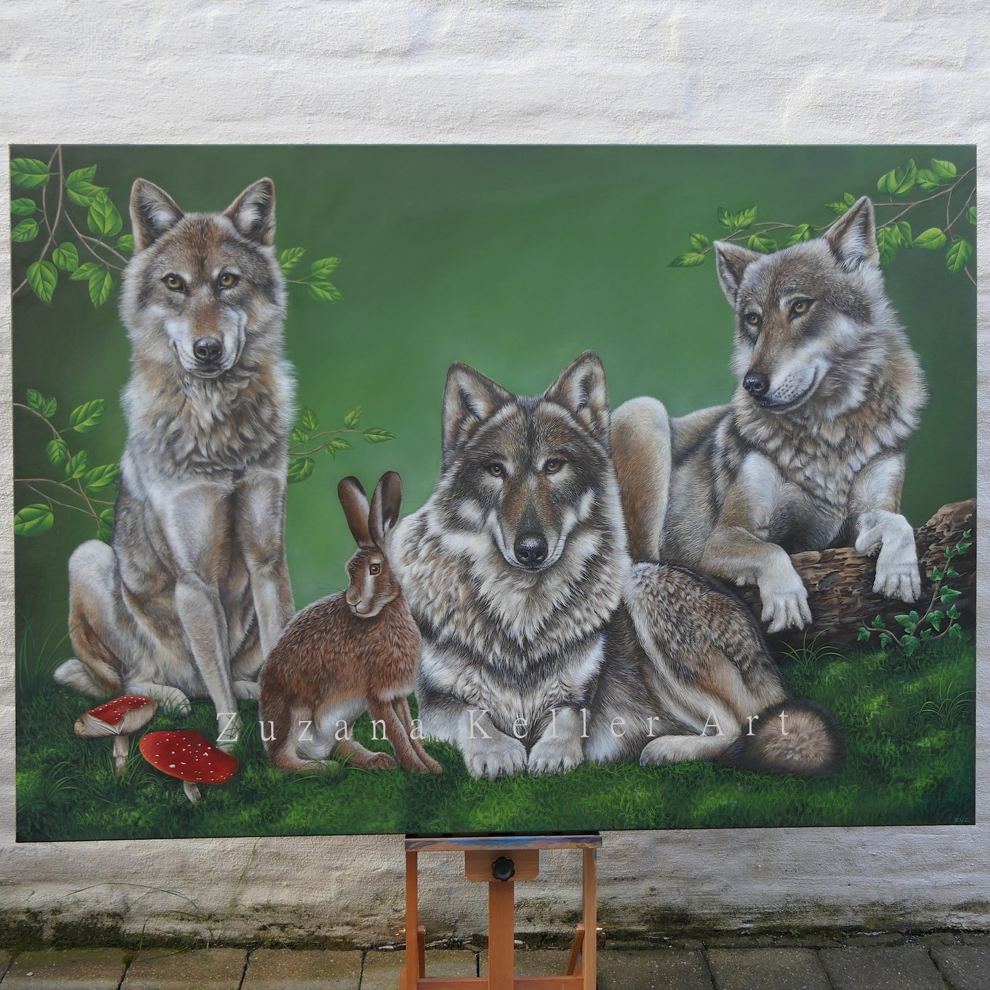 ALLE FÜR EINEN - Original Acrylbild