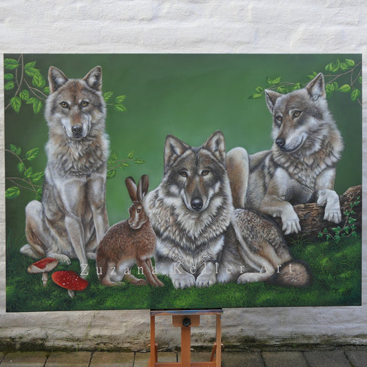 ALLE FÜR EINEN - Original Acrylbild