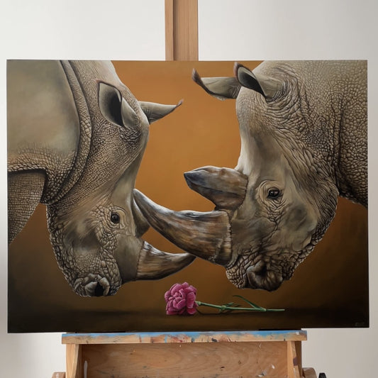 BE MY VALENTINE - Original Acrylbild