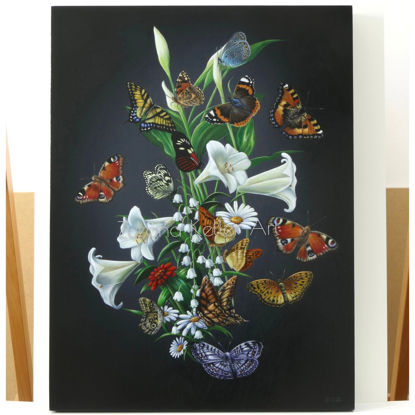 Butterfly Study - Original Acrylbild