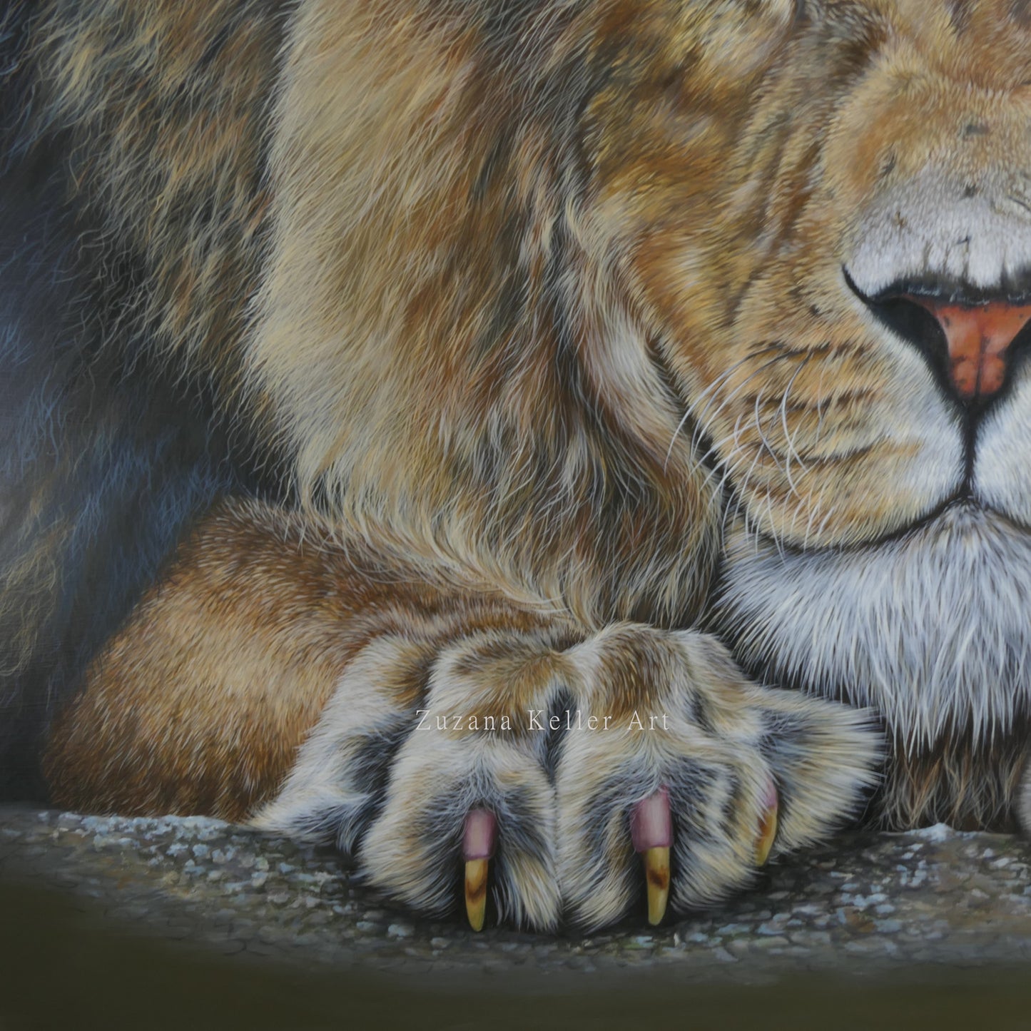 DER BESCHÜTZER - Original Acrylbild