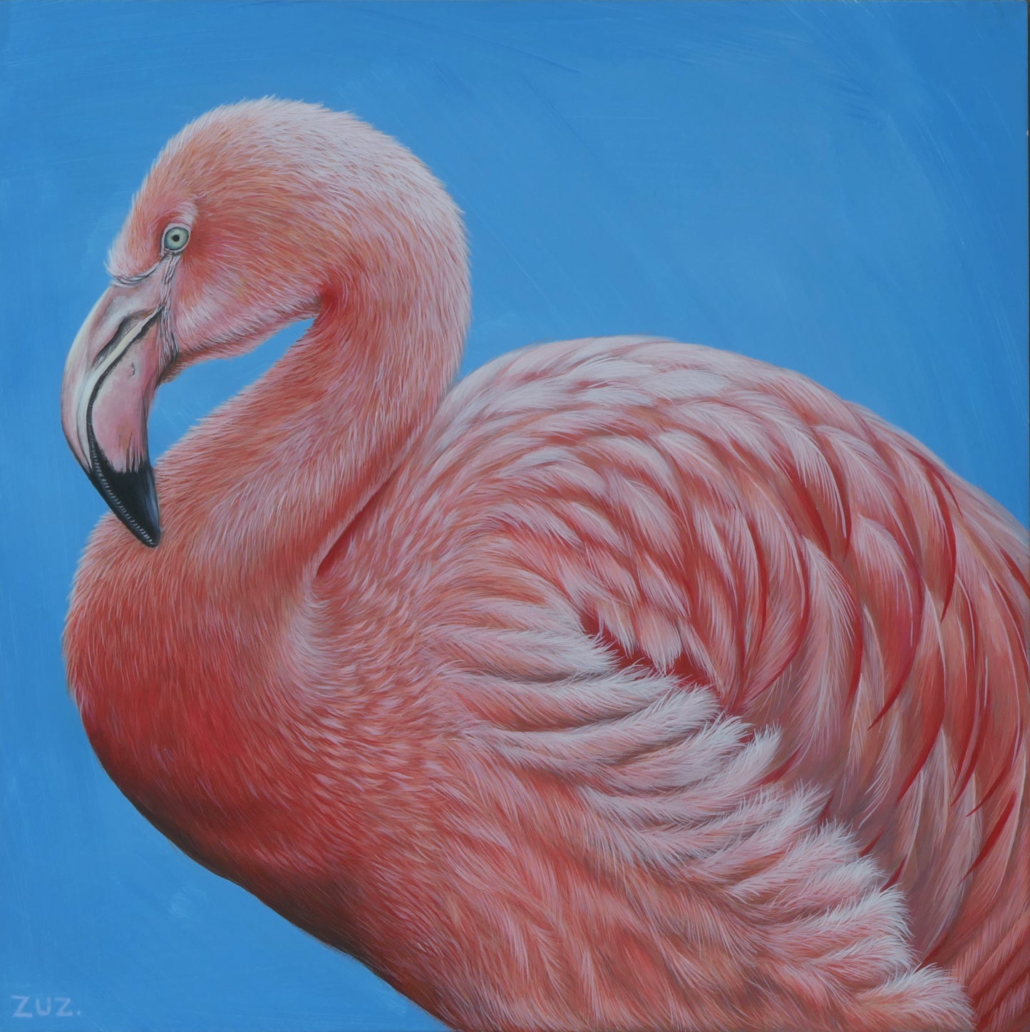 Flamingo - Original Acrylbild