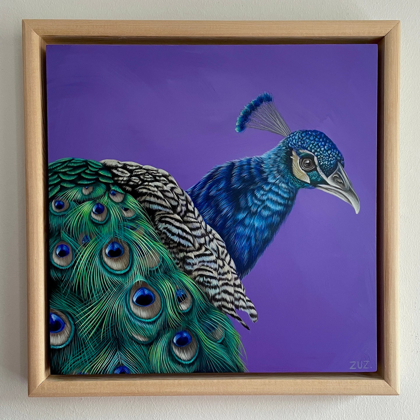 Pfau - Original Acrylbild