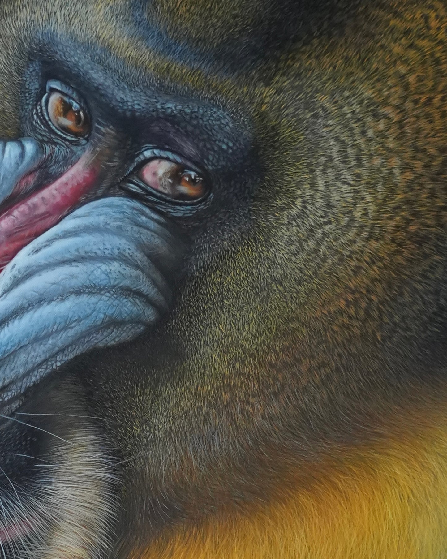 Mandrill - Original Acrylbild