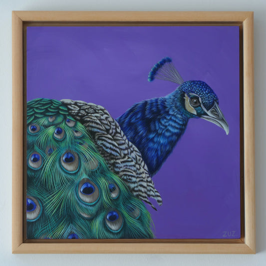 Pfau - Original Acrylbild