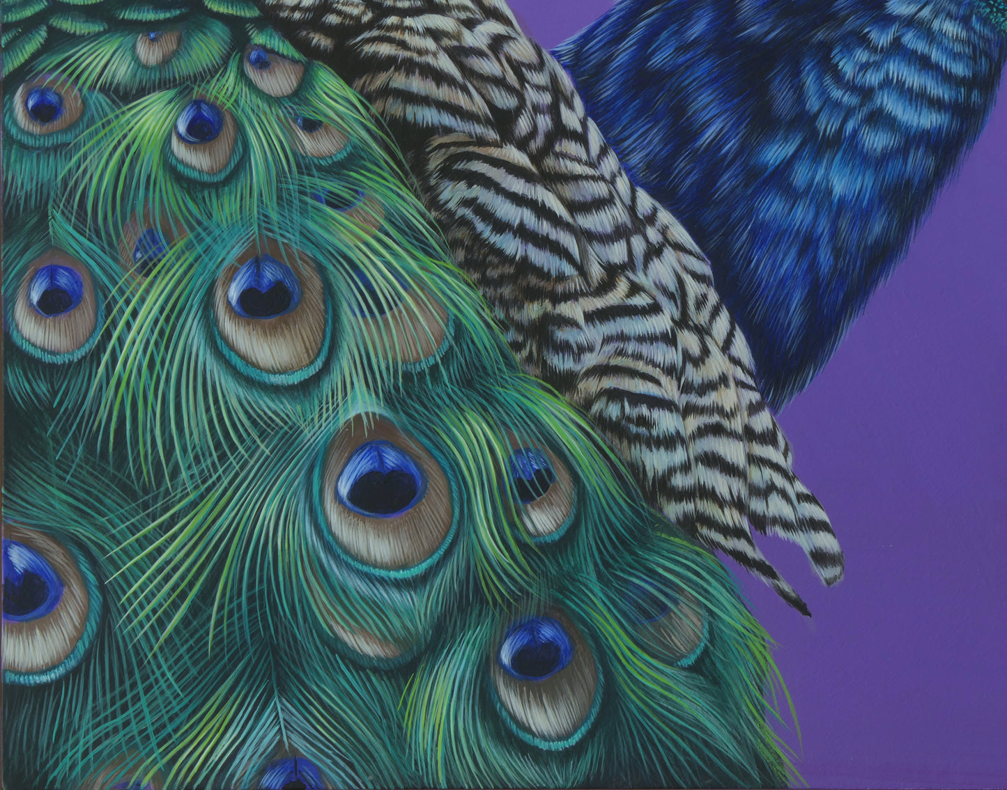 Pfau - Original Acrylbild