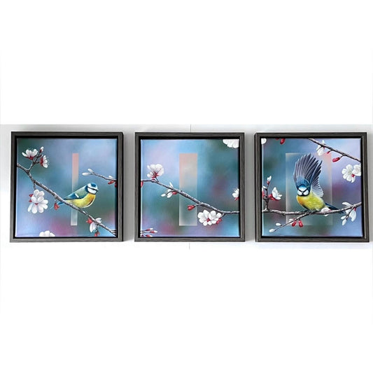 VERBINDUNG - Original Acrylbilder (3-er Set)