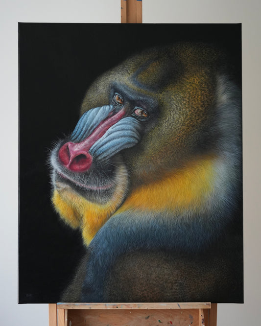 Mandrill - Original Acrylbild